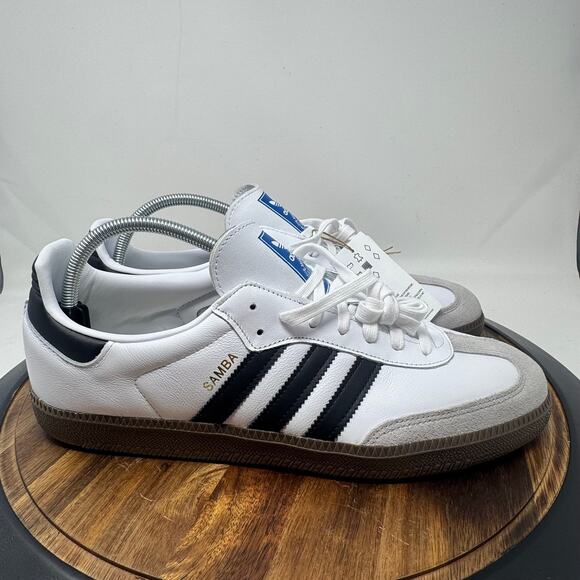 Adidas Samba OG Classic Shoe White Black Gum Men's Size 13 NWT No Box - Picture 1 of 10